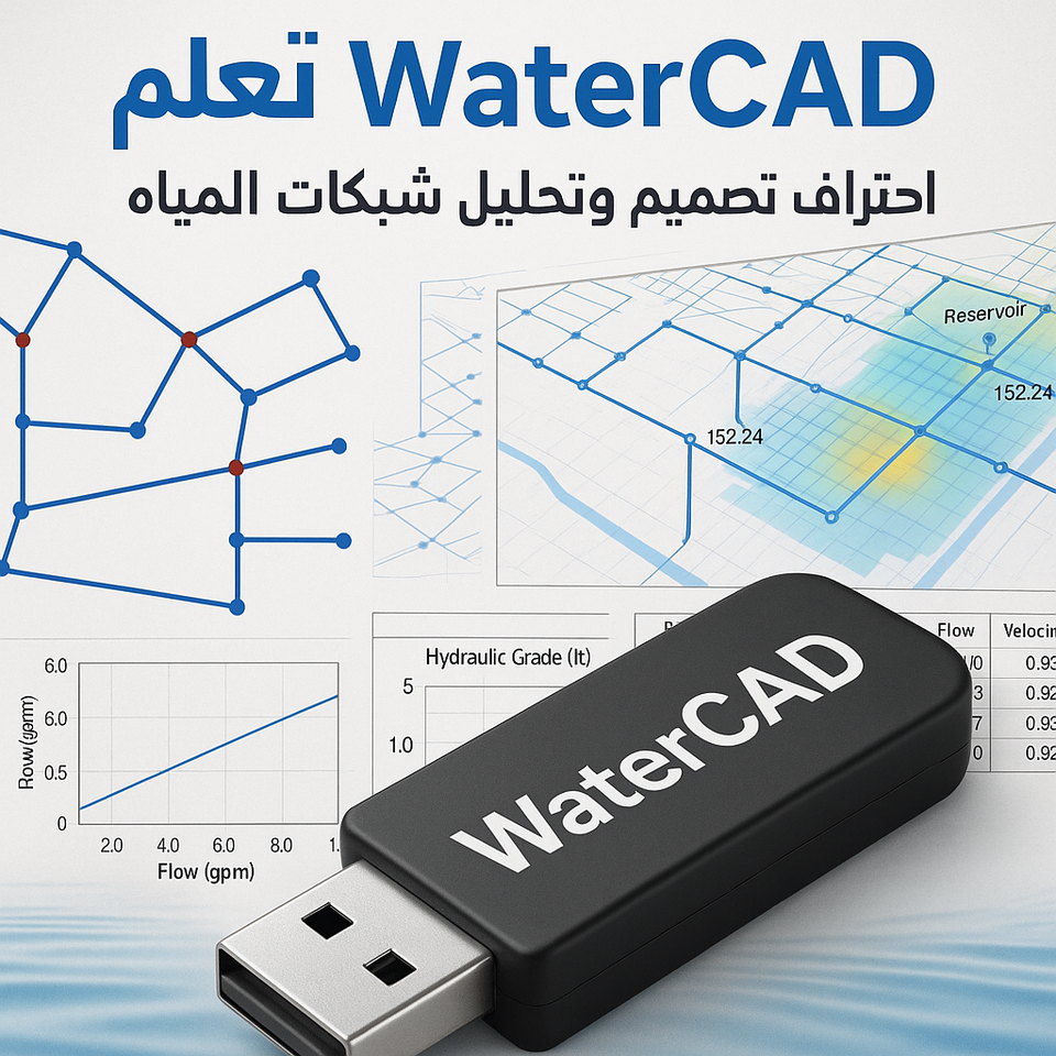 فلاشة تعلم WaterCad